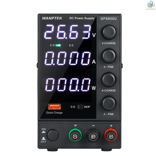 Wanptek Dps605U 0-60V 0-5A 300W สวิทช์พาวเวอร์ซัพพลาย Dc พาวเวอร์ซัพพลาย 4 หลักจอแสดงผล Led ความแม่นยําสูงสามารถปรับได้ Ac 115V/230V 50/60Hz