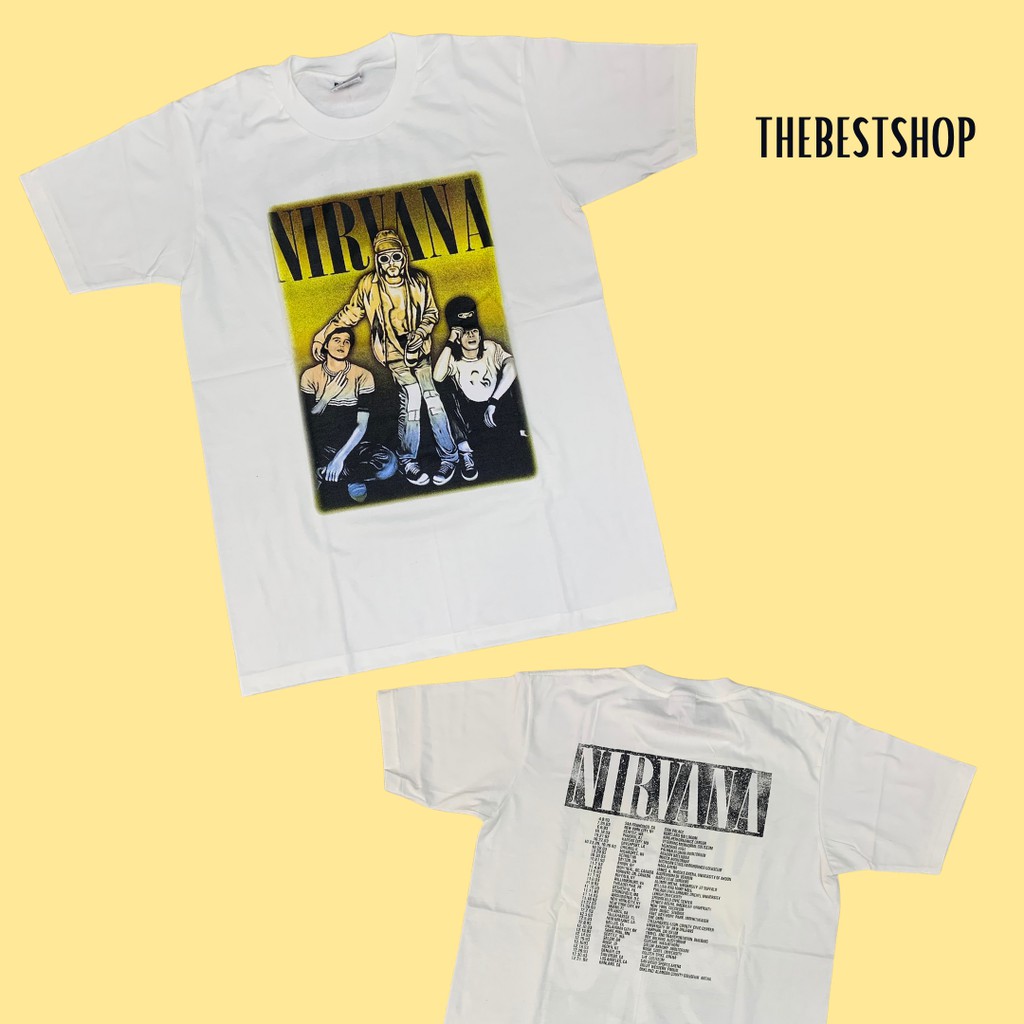 เสื้อวง-nirvana-ลายวงเนอวาน่า-เสื้อวินเทจ-ลายสวย-ซื้อก่อน-เท่ห์ก่อนใคร