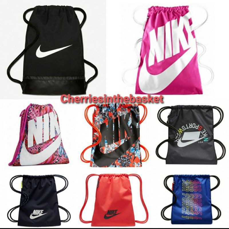 ลิขสิทธิ์แท้-nike-sack-กระเป๋า-เป้-ถุงผ้า-หูรูด-กระเป๋าผ้า-กระเป๋าสะพาย-กระเป๋าเดินทาง