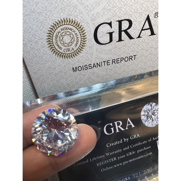 Lab Grown White 3.50mm Moissanite Round 1 CARATS เพชร โมซาไนท์ 1 กะรัต ...