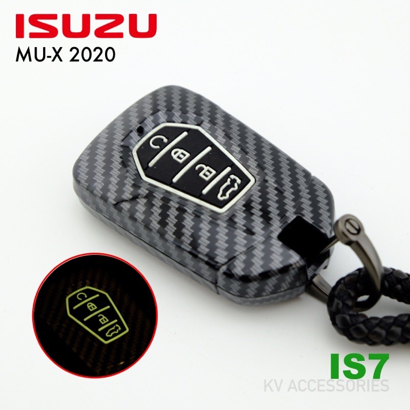 ภาพหน้าปกสินค้าเคสกุญแจ เคฟล่า หุ้มกุญแจ กุญแจรีโมท Isuzu All new MU-X ปี 2020(พร้อมส่ง)