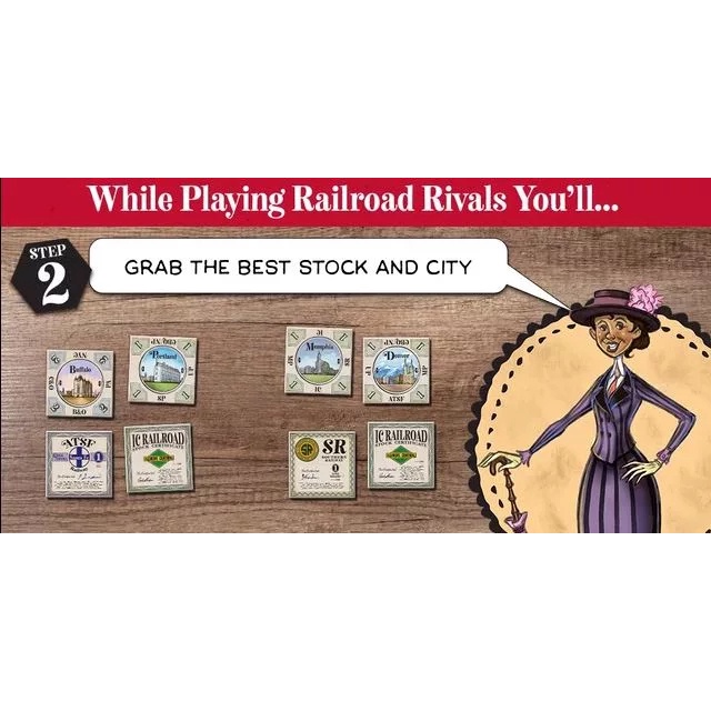 Railroad Rivals Premium Wood Edition + Expansion - Board Game - บอร์ด ...