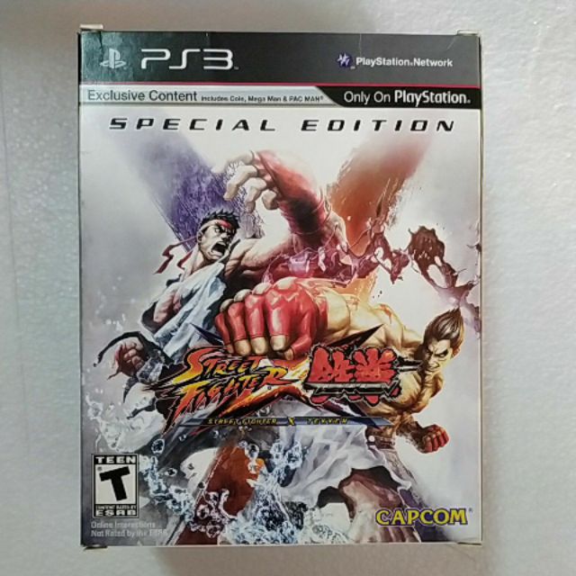 PS3 – Street Fighter X Tekken + Super Street Fighter IV Arcade Edition – US – Rare – Comme Neuf
