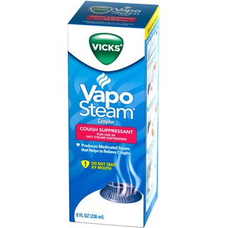 ʕ•́ᴥ•̀ʔ แท้100% USA ยาน้ำสำหรับใส่เครื่องทำไอระเหย Vicks Vaporizing Stream Liquid,8 fl OZ.