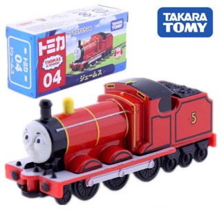 แท้ 100% จากญี่ปุ่น โมเดล รถไฟ โทมัสแอนด์เฟรนด์ Takara Tomy Thomas &amp; Friends Tomica 04 James Boasting The Shiny Red Body