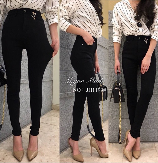 high-waist-skinny-jeans-กางเกงยีนส์สกินนี่-เอวสูงปรี๊ด-major-made-no-jh1199