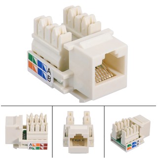 หัว RJ45 ตัวเมีย 1 PCs Connectors RJ45 CAT5e Keystone Jack Ethernet ...
