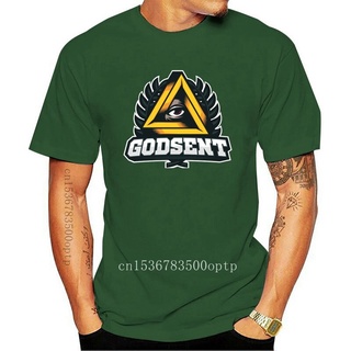 [COD]เสื้อยืดผ้าฝ้าย พิมพ์ลาย Godsent Esports Team สีดํา สําหรับผู้ชาย