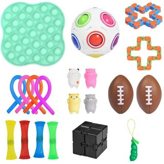 ของเล่น Fidget Sensory Toy Set Sen สําหรับเด็กผู้ใหญ่เล่นคลายเครียด 23 ชิ้น