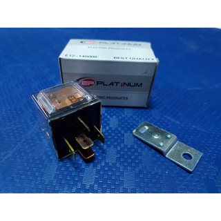 รีเลย์24v60A5ขาตัวใสมีไฟLED(E.12-140008).ยี่ห้อPLATINUM