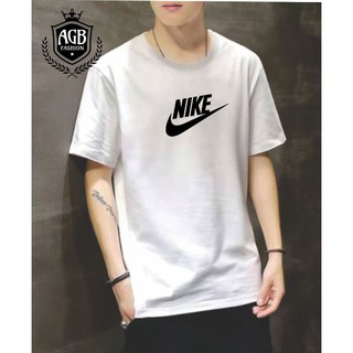 เสื้อยืด Nike สําหรับผู้ชายผ้าฝ้ายขนาดปกติผู้ใหญ่ unisex tshirt สําหรับผู้ชาย (NQ
