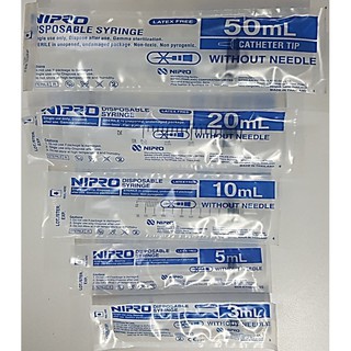 Syringe Nipro กระบอกฉีดยาแบบพลาสติก  Nipro