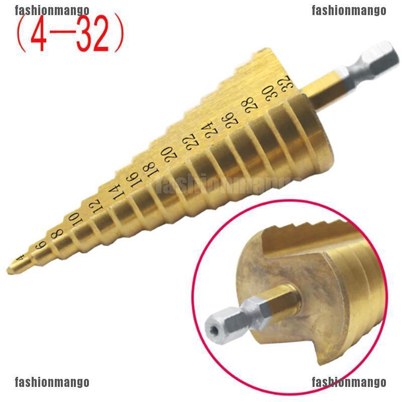 span-new-ชุดดอกสว่านเหล็กไทเทเนียม-ทรงกรวย-ขนาดใหญ่-4-12-20-32-มม