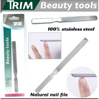 Trim Beauty tools ที่ตะไบเล็บสแตนเลส 2 ด้าน