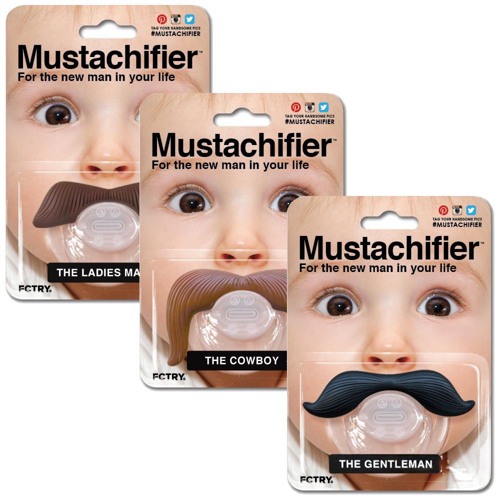 Mustachifier จุกหลอกรูปหนวดสุดเก๋จากแบรนด์ Mustache Pacifier BPA FREE ...