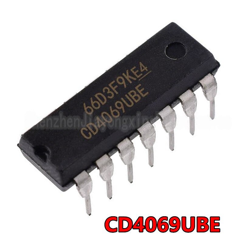 Electronics Components 10-pack 10-Pack CD4069UBE IC Chips - CMOS Hex ...