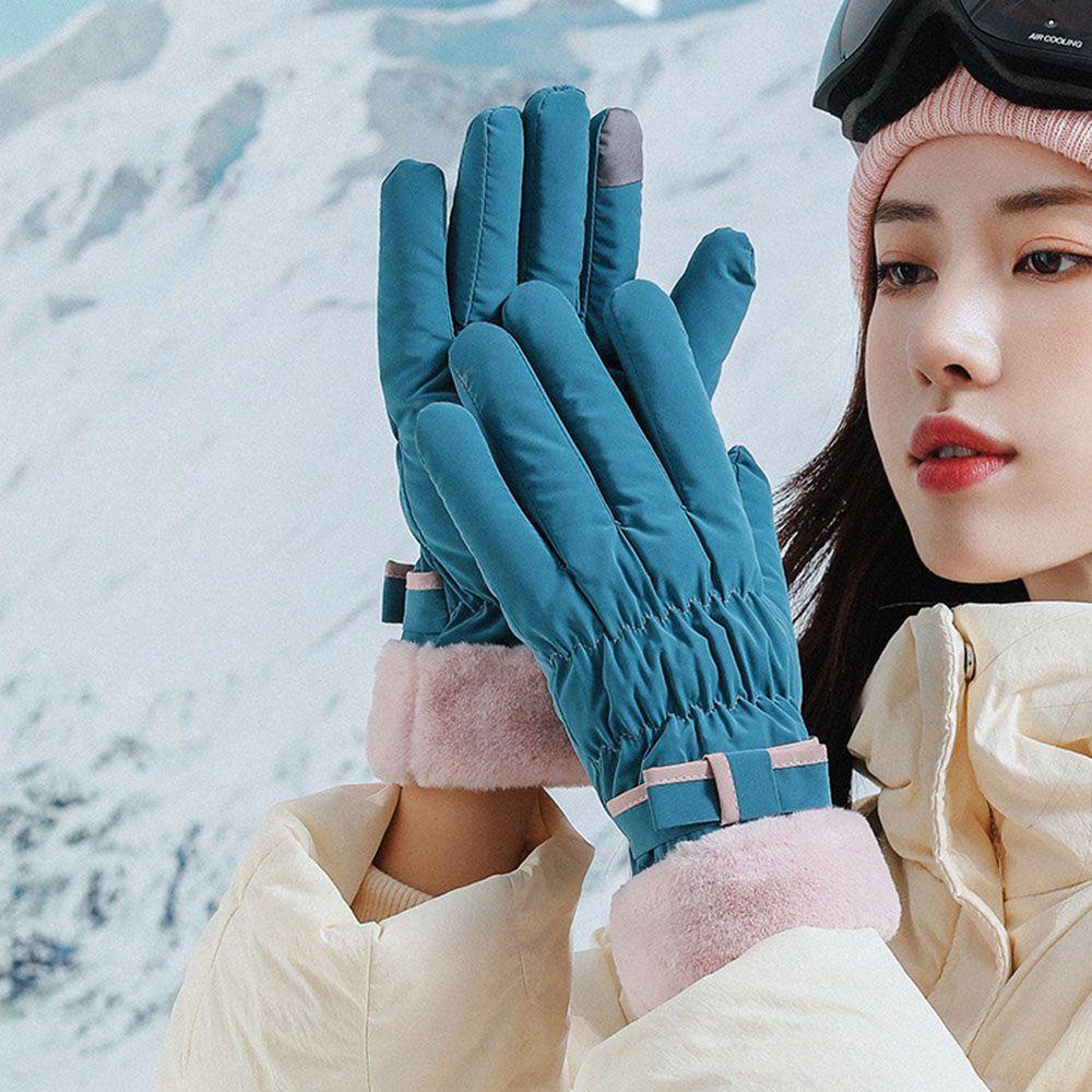 bluevelvet-ถุงมือขี่จักรยาน-กีฬากลางแจ้ง-กันลม-ถุงมือสกีหิมะ-กันน้ํา-อบอุ่น-ถุงมือป้องกัน