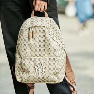 กระเป๋า MLB แท้ Backpack ผ้าใบ กระเป๋าเป้ผู้ชายและผู้หญิง NY UNISEX CURVED CAPNY NEW YORK YANKEES