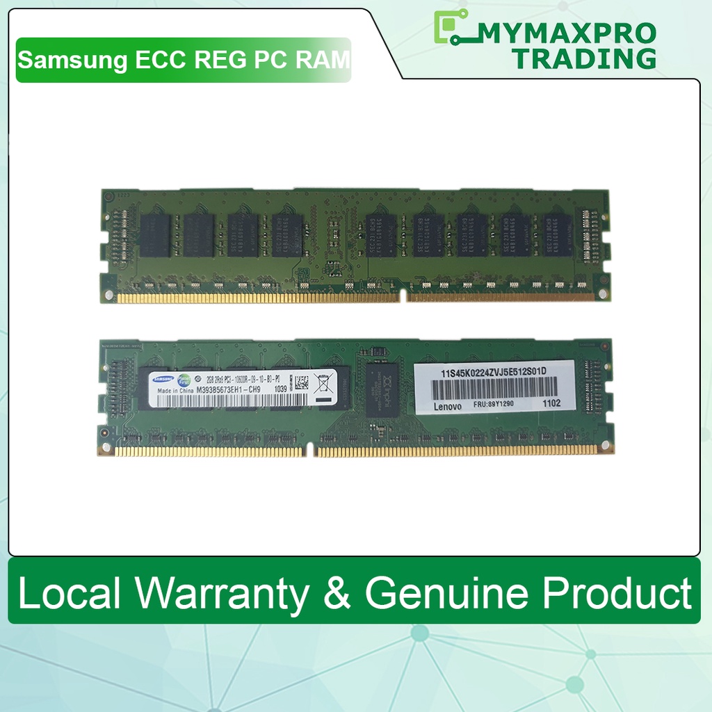 Samsung ECC REG PC RAM 2GB / 4GB / 8GB / 16GB / DDR3 / DDR3L / DDR4 ...