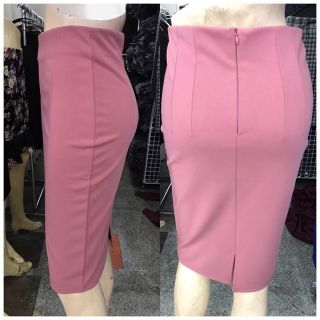 ภาพขนาดย่อของภาพหน้าปกสินค้า(ไซส์เล็ก) กระโปรงทำงานผ้าโรเชฟ ทรงเอสอบ ผ่าหลัง มีหลายสี ยาว22นิ้ว (อันที่ 1) จากร้าน lady_skirt บน Shopee