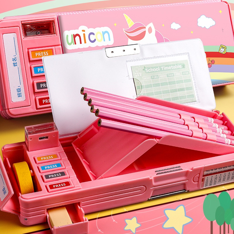 pencil-box-กระเป๋าดินสอ-เครื่องเขียน-ลายไดโนเสาร์-ขนาดเล็ก-อเนกประสงค์-สําหรับเด็กประถม