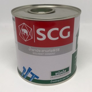 น้ำยาประสานท่อพีวีซี 500 กรัม SCG ชนิดใส กาวทาท่อ PVC