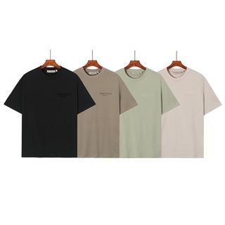 เสื้อยืดแขนสั้น ทรงหลวม พิมพ์ลายตัวอักษร FOG พลัสไซซ์ สไตล์สตรีท สําหรับผู้ชาย และผู้หญิง