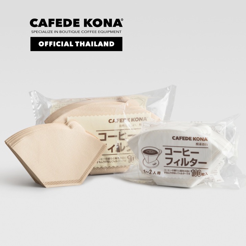 cafede-kona-filter-paper-กระดาษกรองกาแฟทรง-101-และ-102-บรรจุ-100-แผ่น-made-in-japan