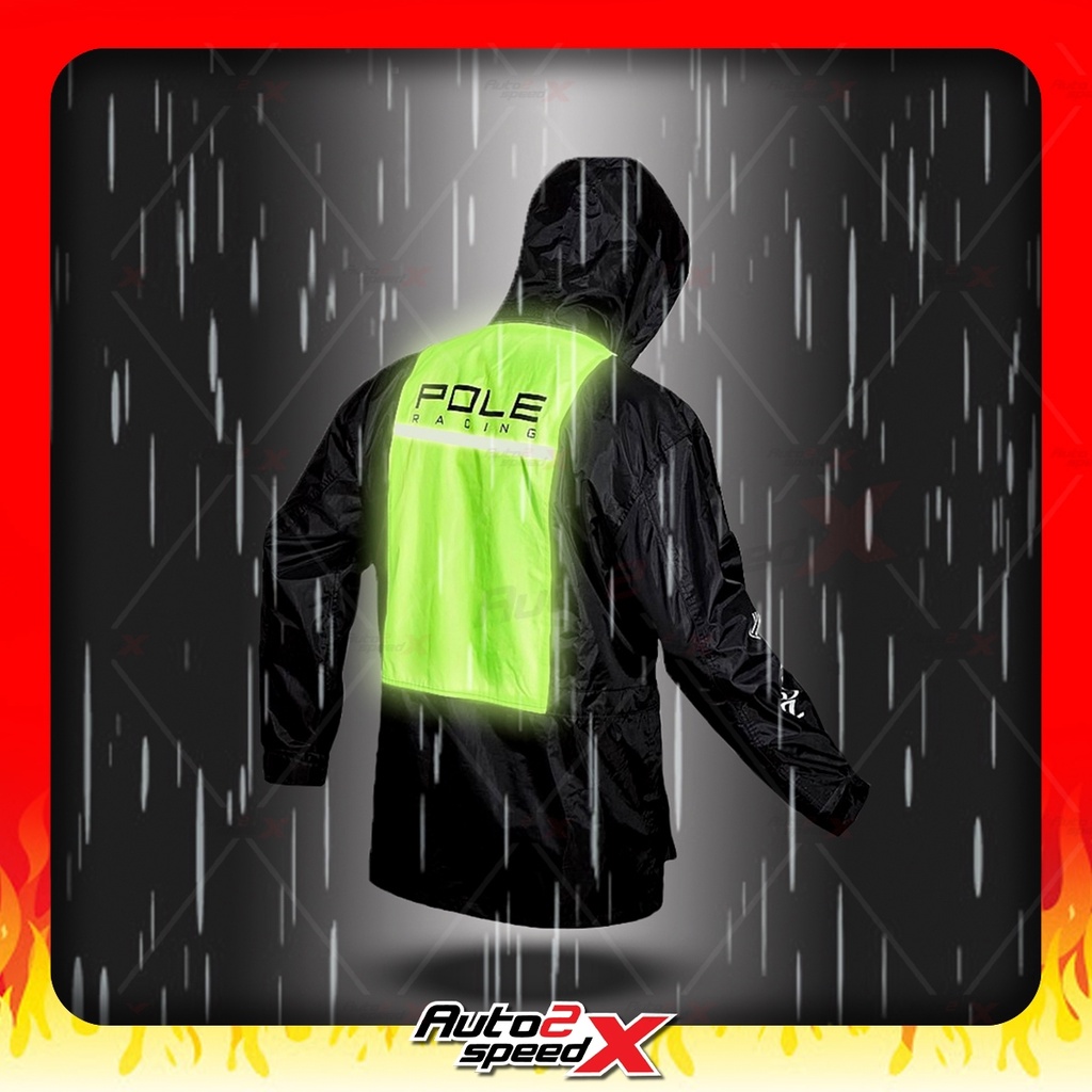 เสื้อกันฝน-ชุดกันฝน-pole-racing-รุ่น-ar801-ของแท้-สีเขียว-raincoat-rainsuit