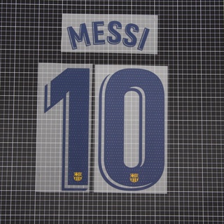 2021-22 MESSI 10 BARCELONE Away Yellow Laliga NAME SET Transfer Film