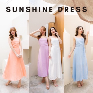 [กรอกโค้ด WQBKFQ ลด 125.-] Basicnotbasics - Sunshine dress เดรสยาว ชุดไปทะเล maxi