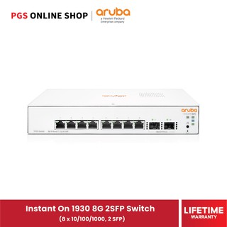 สินค้า สวิตช์ Aruba Instant On Switch 1930 (JL680A) 8G 2SFP (8x10/100/1000, 2 SFP)