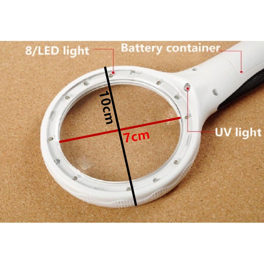 แว่นขยาย-เลนส์ขยาย-มีไฟ-led-8-ดวงส่องสว่างชัดเจน