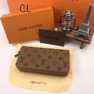 กระเป๋าสตางค์สไตล์หลุยส์ lv wallet  กระเป๋าสตางค์ 2 ซิป จุได้ใจ