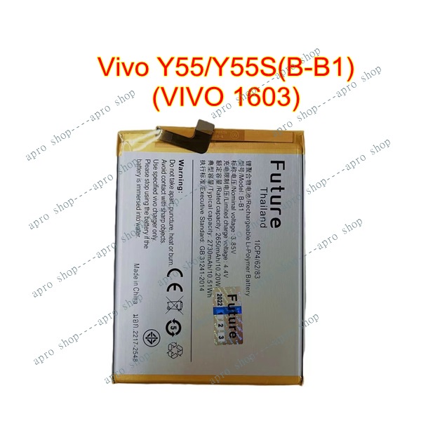 ภาพหน้าปกสินค้าแบตเตอรี่ Vivo Y55 Y55s VIVO 1603 B-B1 งาน Future พร้อมเครื่องมือ กาว คุณภาพดี ประกัน1ปี แบตวีโว่Y55 Vivo 1603 จากร้าน vg.shop บน Shopee