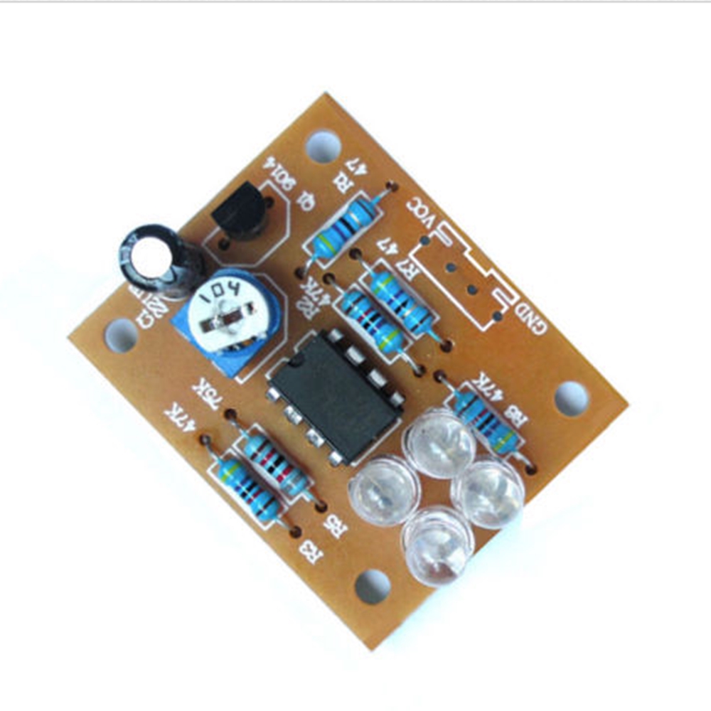 dc-9v-lm358-ชุดไฟ-led-อิเล็กทรอนิกส์-diy