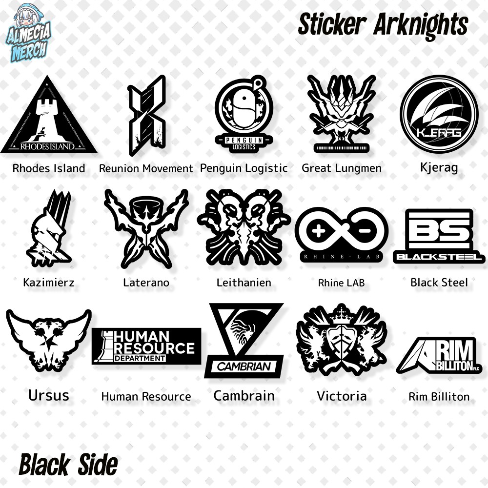 สติ๊กเกอร์โลโก้ Arknights / แพ็คสติ๊กเกอร์ Arknights / สติ๊กเกอร์ ...
