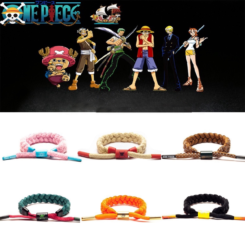 ภาพหน้าปกสินค้าOne Piece สร้อยข้อมือแฟชั่นสร้อยข้อมือสร้อยข้อมือคู่สร้อยข้อมือเชือกลวด