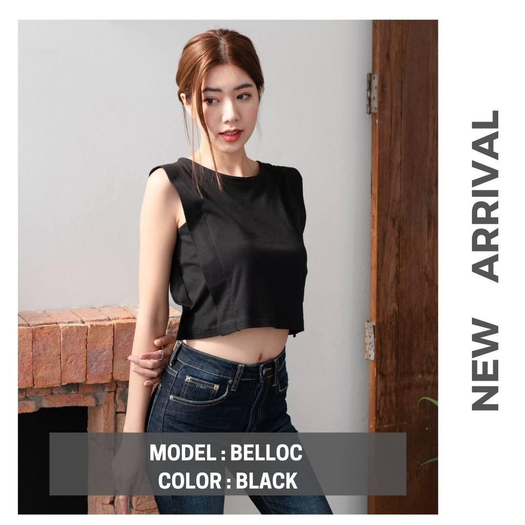 pela-bkk-belloc-crop-top-เสื้อครอป-สีดำ