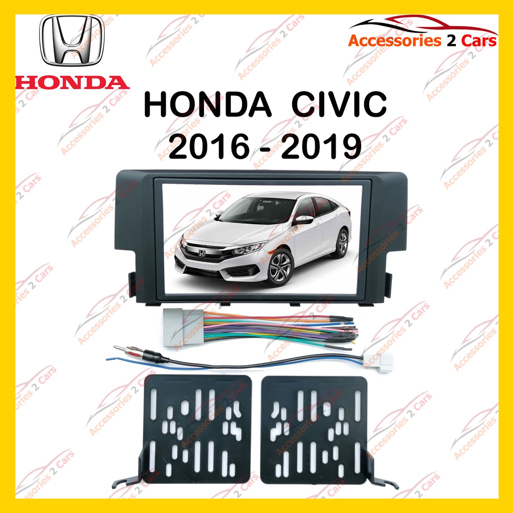 กรอบหน้าวิทยุhonda-civic-ปี2016-สำหรับ7นิ้ว-รหัสnv-ho-076