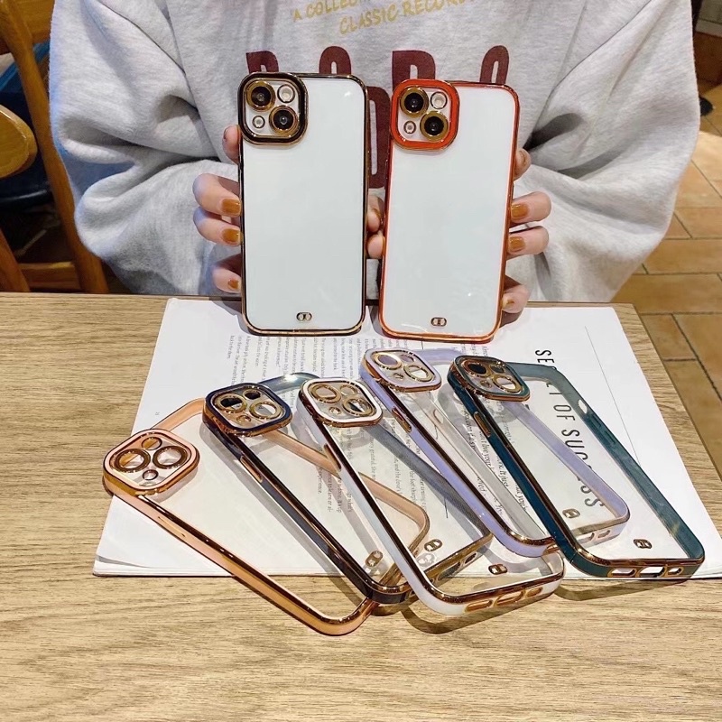 เคสนิ่ม-เคสขอบเงา-case-ไอโฟน-เคสกันกล้องสำหรับรุ่น-i6-i7-6splus-7plus-i11-i12-12pro-12promax