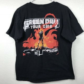 [2022]ผ้าฝ้ายคอกลมเสื้อยืด พิมพ์ลาย Green Day 2010 Tour สําหรับผู้ชาย ขนาดกลางfrom S-4XL