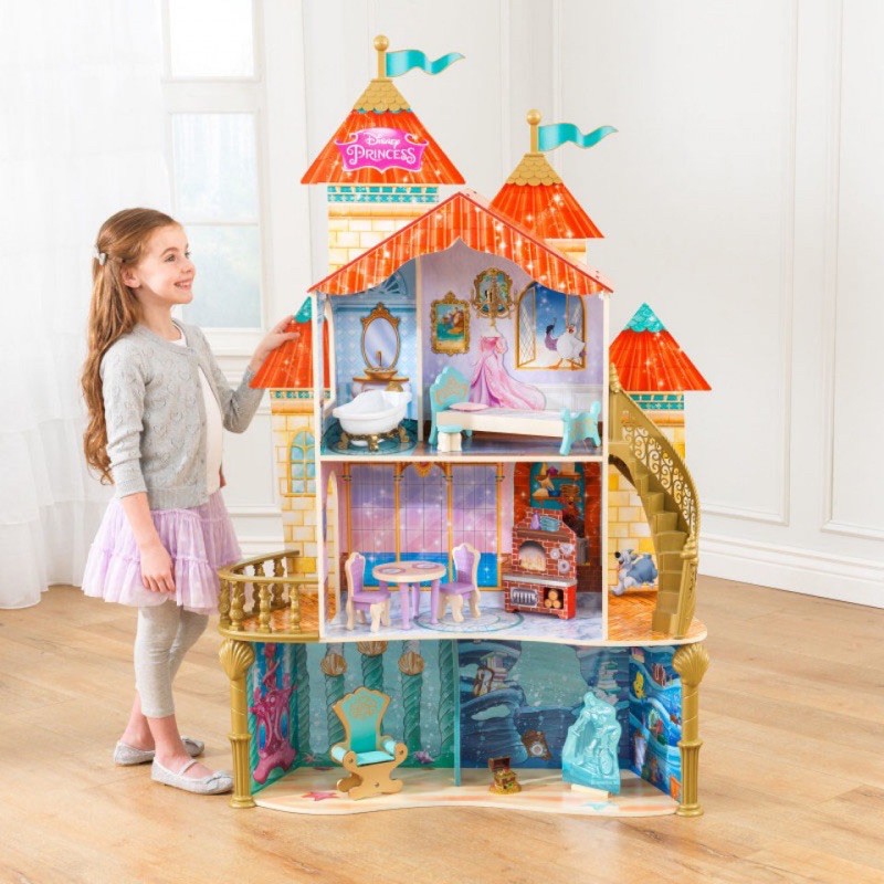 บ้านตุ๊กตา-disney-princes-ariel-land-to-sea-castle-doll