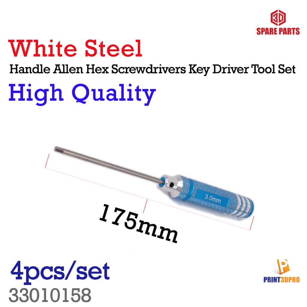 ชุดไขควงหกเหลี่ยม Blue Alloy Aluminum Handle Allen Hex Screwdrivers Key ...