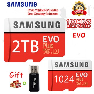 การ์ดหน่วยความจํา 2TB 1TB SD Card 512GB micro SDXC C10 U3 สําหรับโทรศัพท์มือถือ Samsung