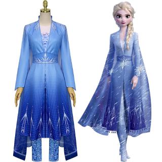 [EnjoyBeauty] 💥 ชุดเดรสคอสเพลย์เจ้าหญิงเอลซ่า Frozen 2 Aisha Anna สําหรับผู้ใหญ่