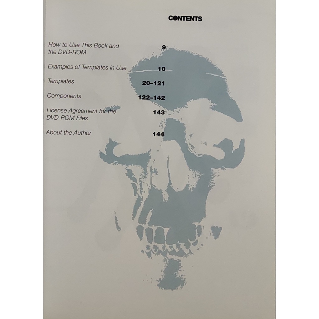 หนังสือ-ออกแบบ-กราฟฟิก-ดีไซน์-bones-and-skulls-book-and-dvd-144page