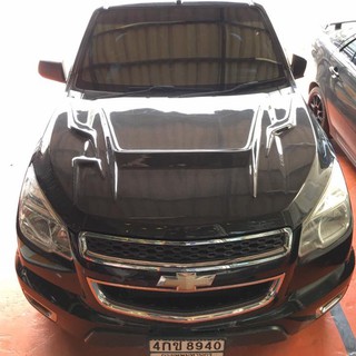 Econ GT ฝากระโปรงคาร์บอน ไฟเบอร์ - คาร์บอน เคฟล่า CHEVROLET All New Chev 2012 (ลายสอง)