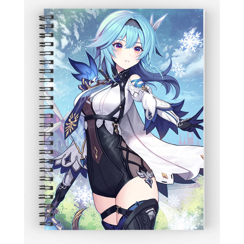 Eula genshin impact Notebook Twisted Nape Book M0399 | Shopee Thailand