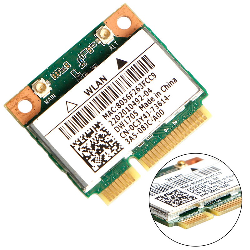 intel-qualcomm-atheros-qcwb335-wifi-mini-wireless-card-cn-0c3y4j-for-dell